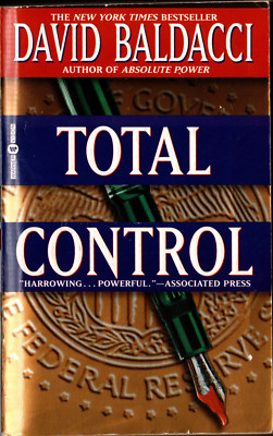Total Control by David Baldacci Excellent Vintage 1997 Suspense Thriller Nice!