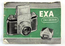 192880 Ihagee Exa Genuine Original User Instruction Manual Booklet