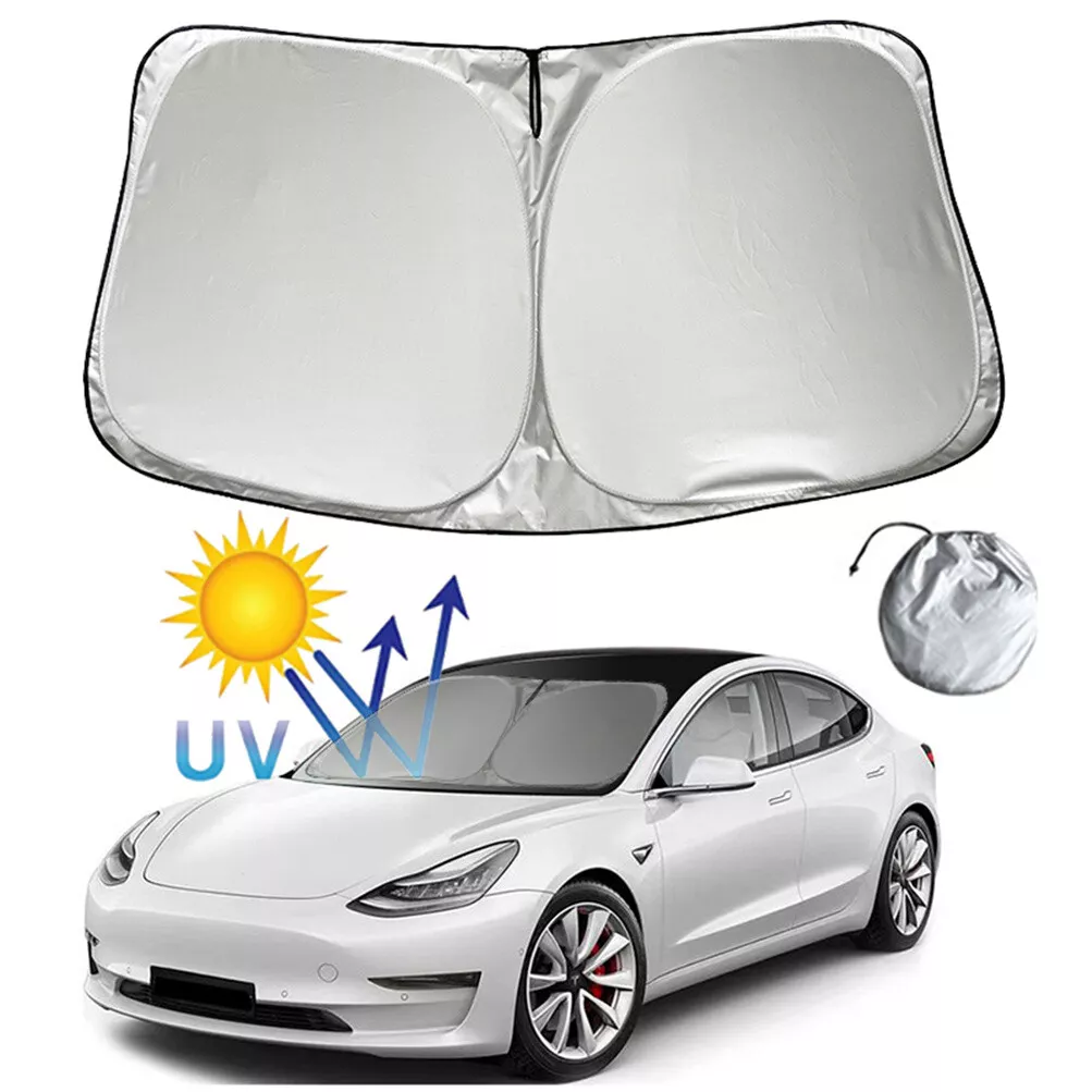 Car Windshield Sunshade For Tesla Model 3 Y X S Sun Shade Visor Block  Foldable