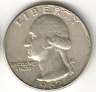 USA - 1962D - Washington ¼ $ - Silver Eagle - #14809RG