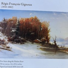 Pubblicità Stampa Fine Art Regis Francois Gignoux Primo Biancospino Neve