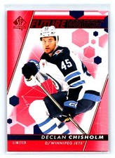 2023 Upper Deck SP Authentic #181 Declan Chisholm Red Future Watch Limited Jets