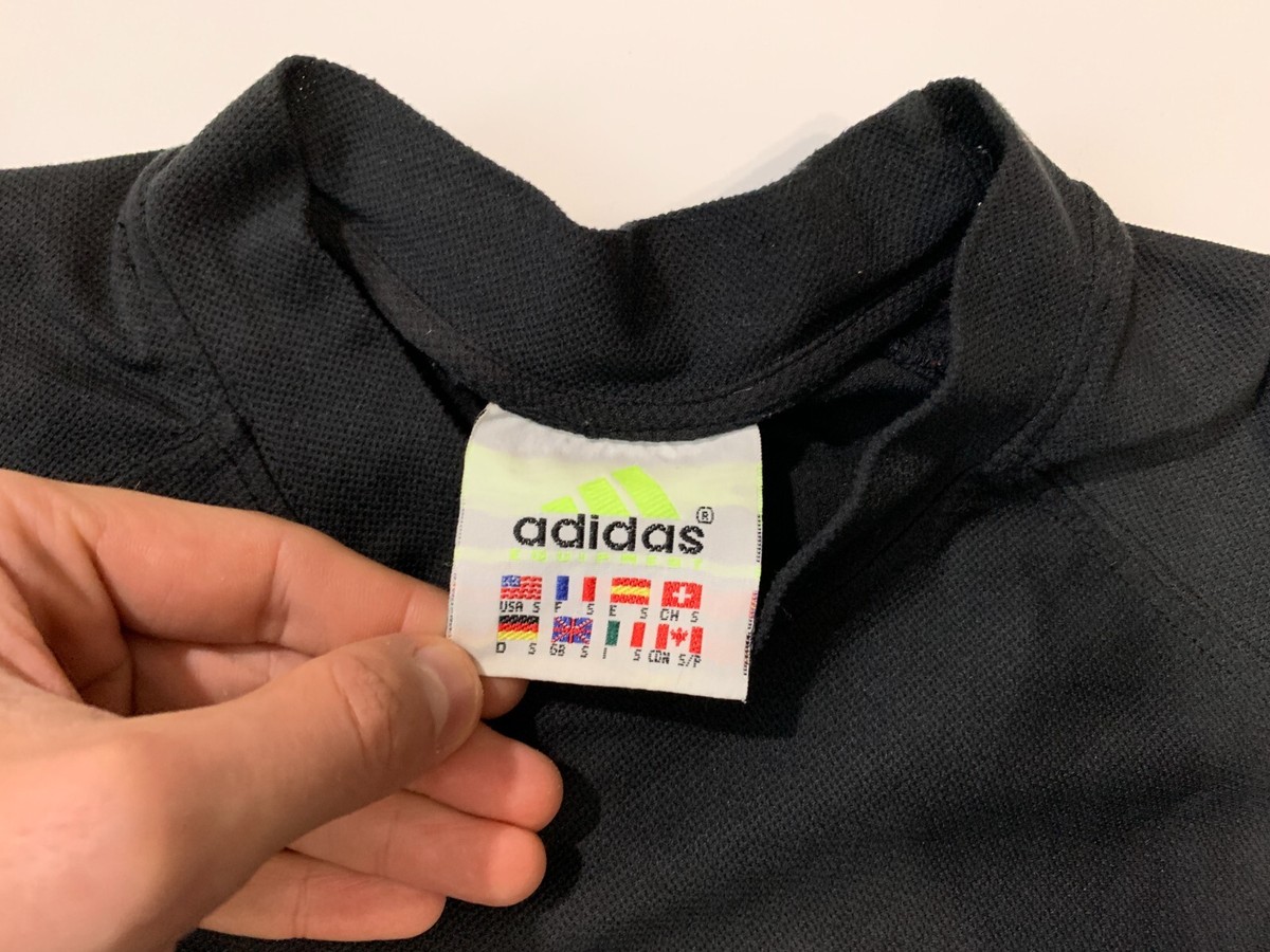 Vintage 90s Adidas Equipment Big Logo Longsleeve Shirt