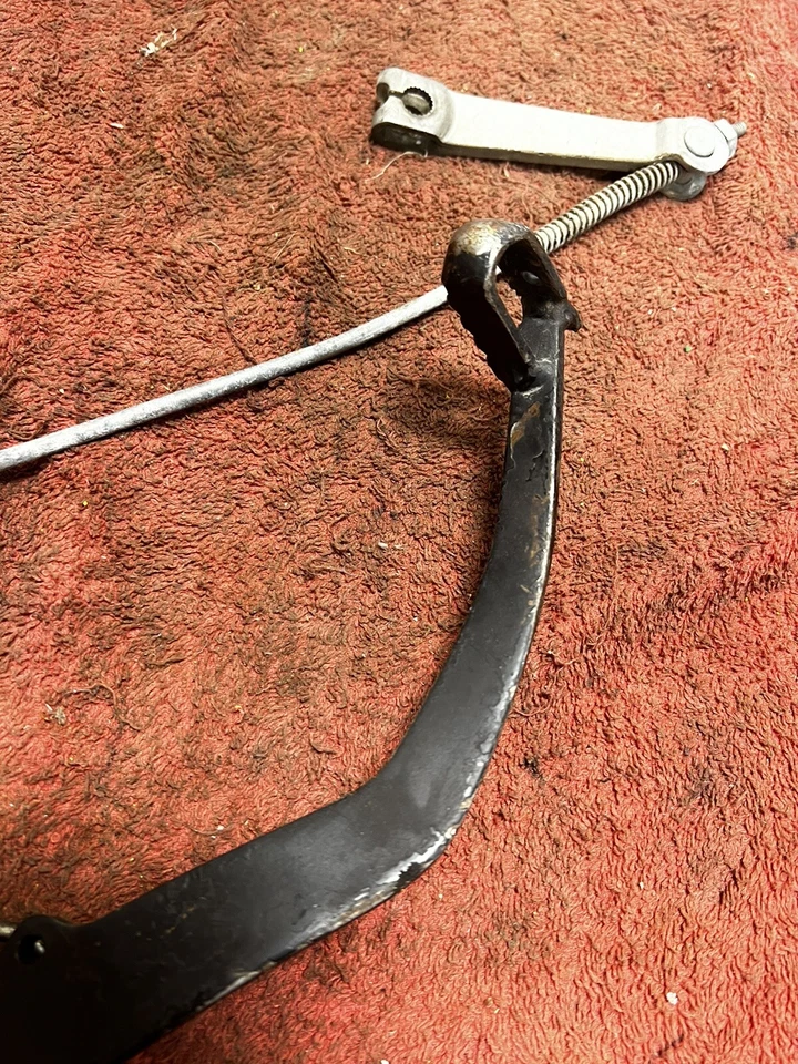 Kawasaki Ke100-B 1986 pedal de palanca de freno de pie con acoplamiento Foto 2 de 4