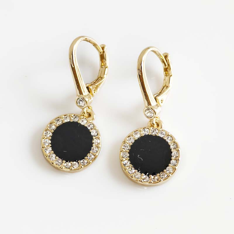 Stylish DKNY Rhinestone Drop Earrings for Women Perfect for Parties Holidays Gifts