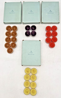 PARTYLITE TEALIGHTS (7) GUAVA & PAPAYA, (8) MOJITO, (4) ZEN, (9) BERRIES & BARK