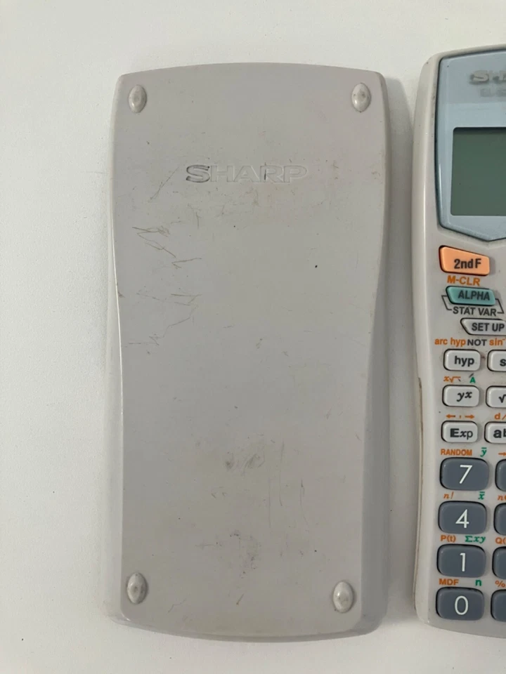 Sharp EL-509WS Advanced D.A.L Calculator With Cover Untested No Batteries - Image 2 of 4