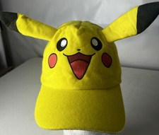 POKEMON Pikachu Hat Cap Youth Strech Fit Motif Sewn