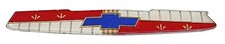 1958 58 Chevy Impala Belair Biscayne Hood Emblem Insert 6 Cylinder