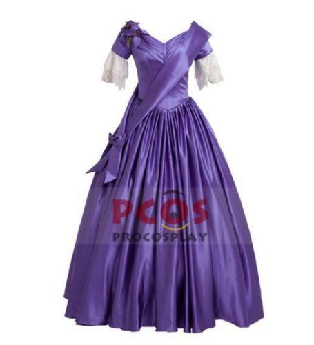Disfraz Cosplay Joven Reina Victoria Vestido Morado