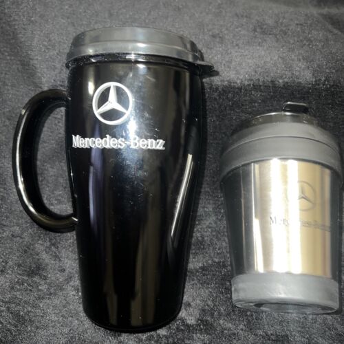 NEW Mercedes-Benz TRAVEL Mugs X 2 SL Class 16oz /10oz - Picture 1 of 6