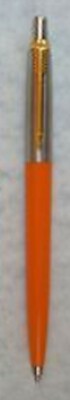 Parker Jotter Ballpoint Pen  Orange & Stainless Steel & Gold Black  Pt  New