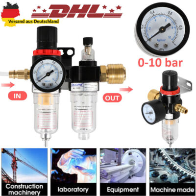 Druckluft Wartungseinheit-Druckminderer Wasserabscheider Öler Filter Kompressor！