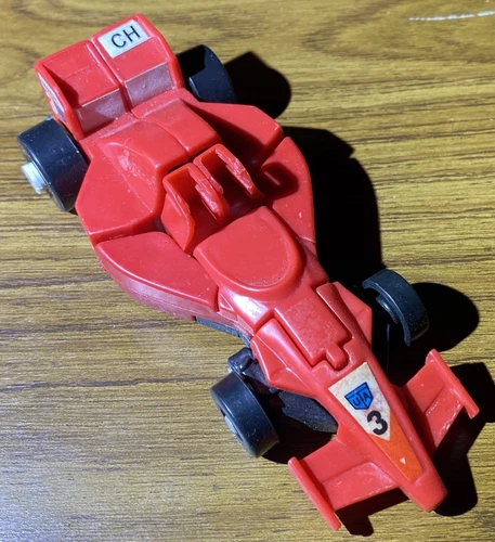 Vintage Plastic Transformers Action Figure Race Car Mach 3 Bison