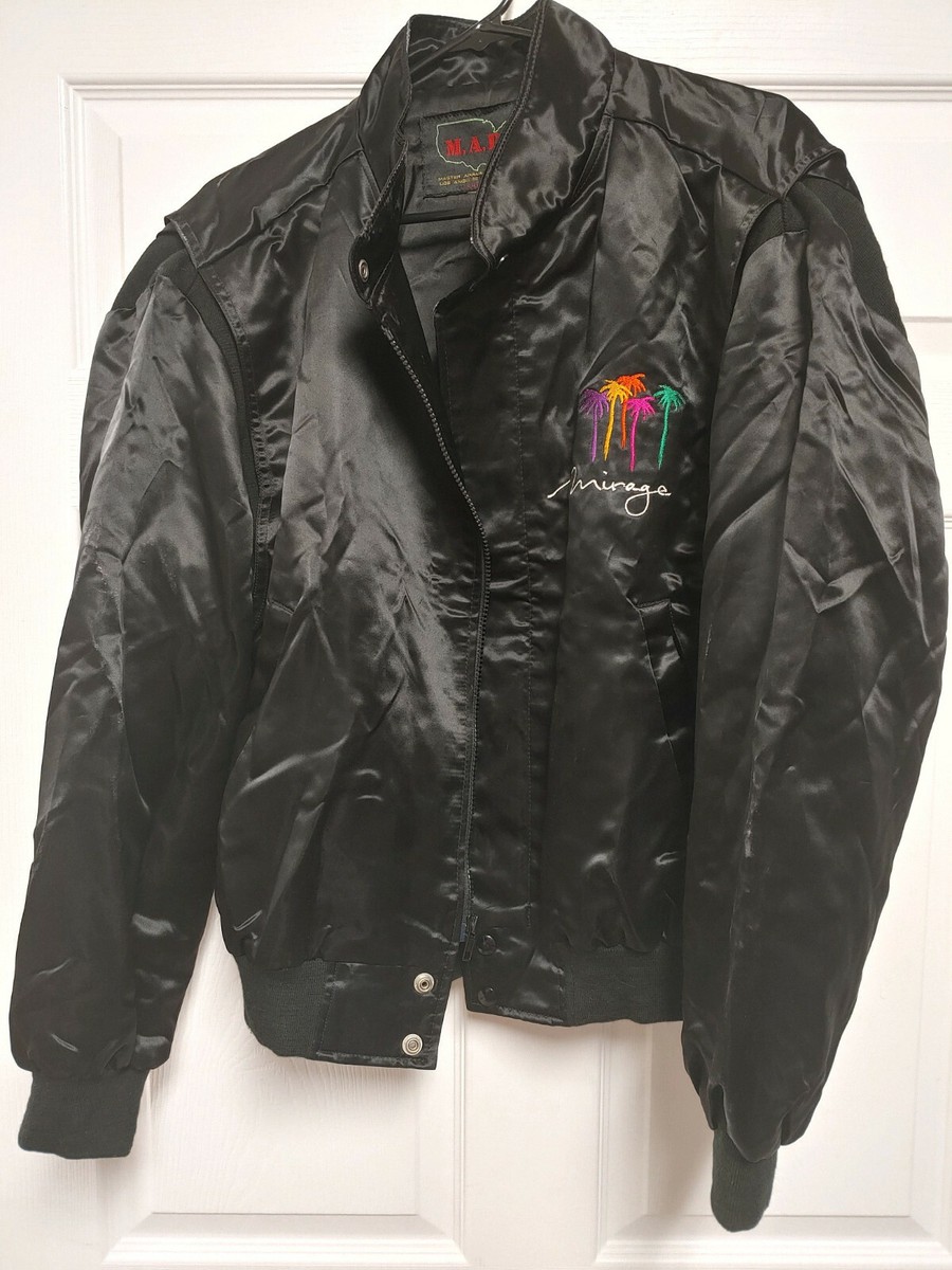 Vintage 1991 Mike Tyson Donovan Ruddock Large Satin Jacket Mirage