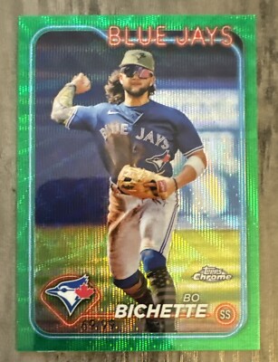 2024 Topps Chrome Green Wave Refractor Toronto Blue Jays Bo Bichette 69/99 #72