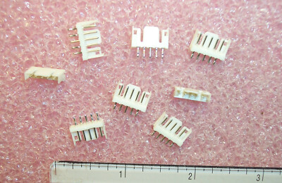 QTY (100) 5 POSITION TOP ENTRY VERTICAL SHROUDED HEADERS 2mm ROHS 292161-5 TYCO