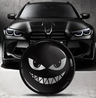 Compatible with BMW Emblem 82mm / 74mm Front Hood Rear Trunk Tuning Badge Black