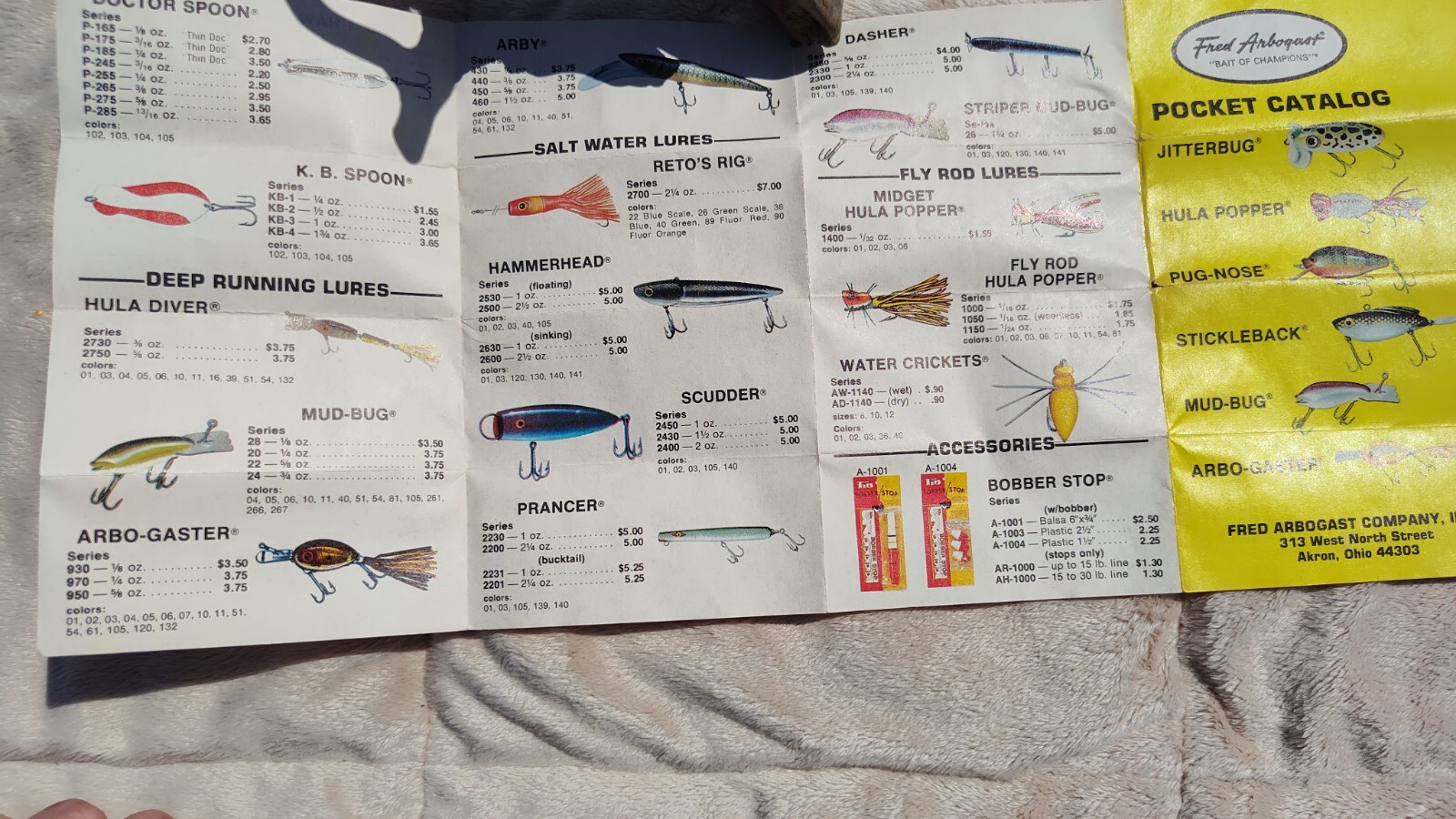 Leurre De Pêche Fred Arbogast Hula Popper Vintage Avec Jupe