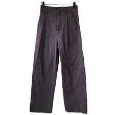 BDG Urban Outfitters Mia Chino Pants Wide Leg Grey Black Casual Women's 2