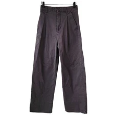 BDG Urban Outfitters Mia Chino Pants Wide Leg Grey Black Casual Women's 2