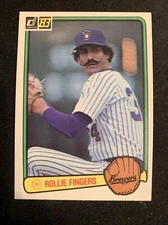1983 Donruss Card #78 Rollie Fingers Milwaukee Brewers HOF NmMt Free Shipping!