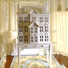1/12 Miniature Handmade Wood Doll House Castle Cabinet Dollhouse Scene Decor