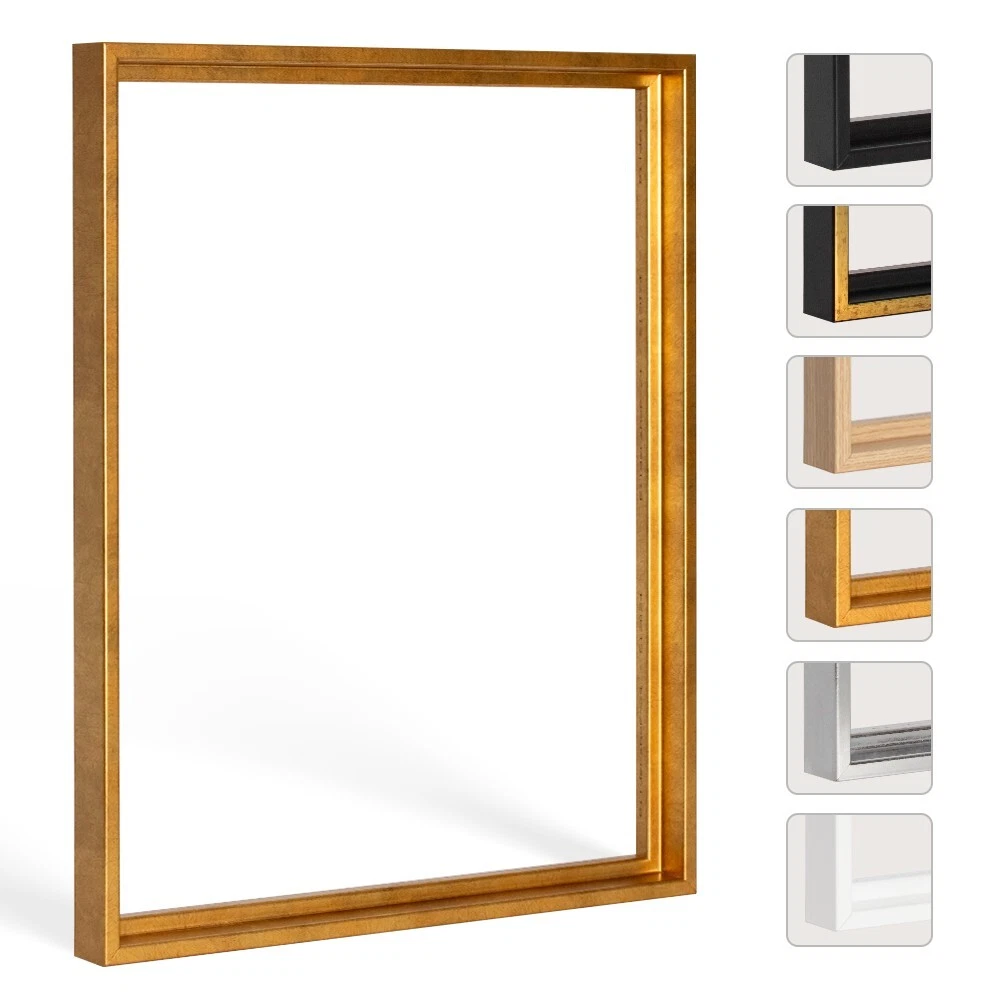 Cornice Foto ByMoris 15x25 Cm – Legno MDF Nero Opaco Con Vetro Acrilico Antiriflesso, Fatta A Mano In Germania