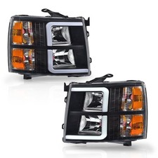 LED DRL Tube Projector Headlight for Chevy Silverado 1500 2500HD 3500HD 22853027