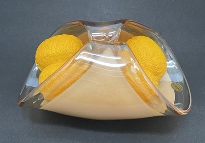 Vtg Murano Vetro Eseguito Secondo La Tecnica Dei Maestri Di Art Fruit Basket