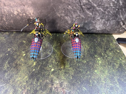 Warhammer 40k Skyweavers (3 Modelli) – Dipinti Professionalmente – Esercito Harlequins