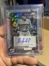 💎ANDRES CHAPARRO 2025 Topps Chrome Black & White Mini-Diamond Debut SSP AUTO!💎