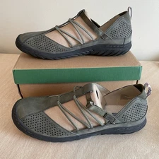 NEW JBU Jambu Fig Shoes Women Size 12 Dark Sage Green Adjustable Strap Comfort