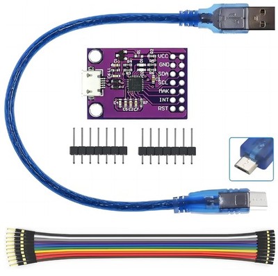 CP2112 Adapter Micro USB to SMBus I2C Communication Module with GPIO Wires