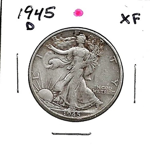 1945-D 50C Walking Liberty Half Dollar