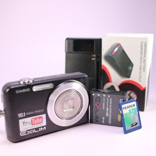 Casio Digital Camera Exilim EX-Z1080 10.1MP Black Tested Full Working Set