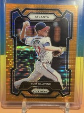 2024 Panini Prizm - Tom Glavine #60 Orange Pulsar Prizm /399