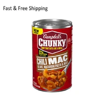 Campbell's Chunky Soup, Chili Mac, 18.8 Oz Can