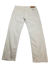 Marlboro Classics Needlecord Jeans Mens W38"xL32" Beige Denim Premium Button Fly