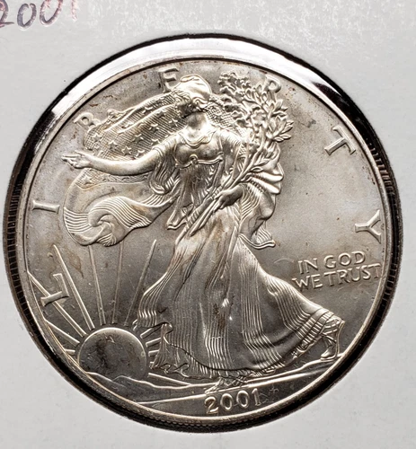 2001 American Silver Eagle 1 oz .999 Fine Silver Uncirculated
