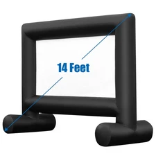 14FT Inflatable Theater Projector Screen Projection Outdoor Home Movie W/ Blower