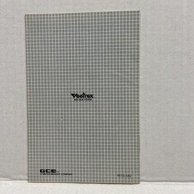 VECTREX Arcade System- HYPER CHASE AUTO RACE &ldquo;MANUAL ONLY&rdquo; 1982 *NO GAME or BOX*