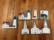 Vintage Cat's Meow New England Lighthouse Church Chapel Lot Bundle 90s