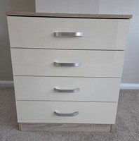 Welcome Furniture 4 drawer chest of drawers cream
