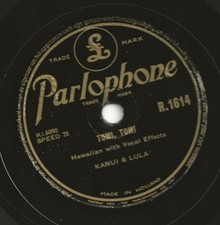 KANUI and LULA 78 rpm OUA OUA/ TOMI TOMI  ...top acoustic Hawaiian steel