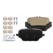 4pcs Rear Ceramic Brake Pads w/ Hardware for Mercedes-Benz W167 GLE350 2020-2022