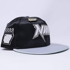 USED 1/8 Black Satin Northwest Arkansas Naturals State Logo 59fifty New Era Fitt