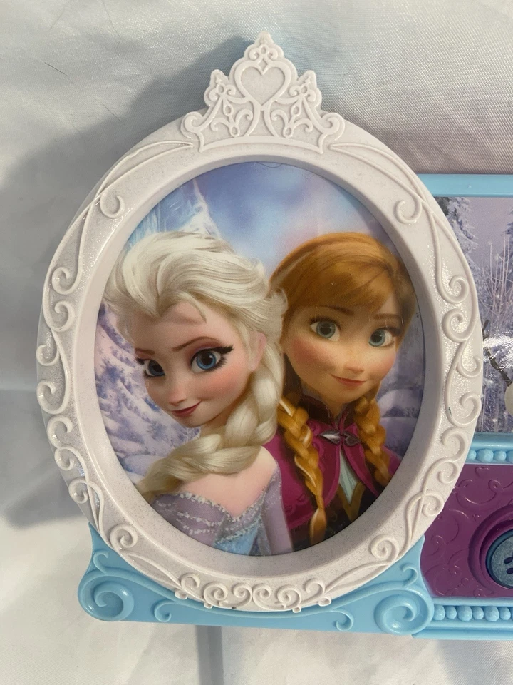 Disney Frozen Night Glow Let It Go Musical Iluminar Reloj Despertador PROBADO Foto 2 de 4