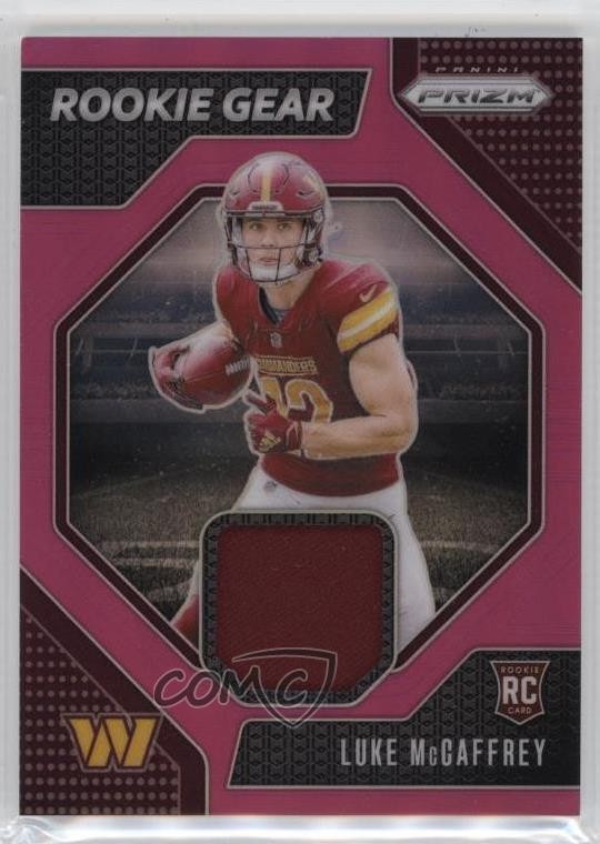 2024 Panini Prizm Rookie Gear Pink Prizm Luke McCaffrey #RG-LMY RC l6h