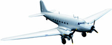 DC 3 C 47 EPO 1600mm silber PNP V2 Rosinenbom...
